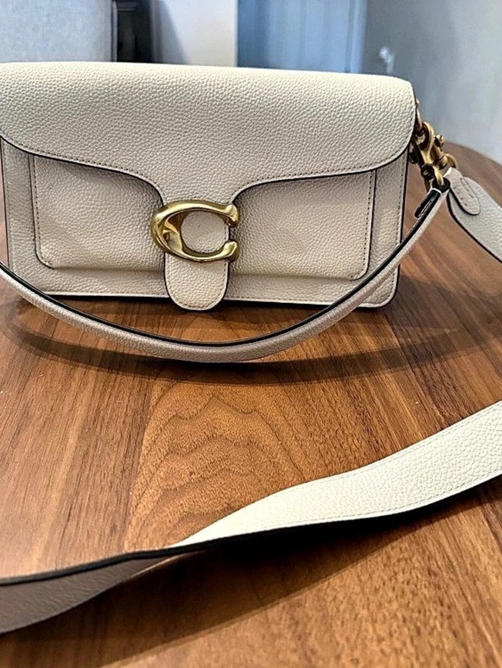 Coach Cream Pebbled Tabby 26
Leather Shoulder Bag